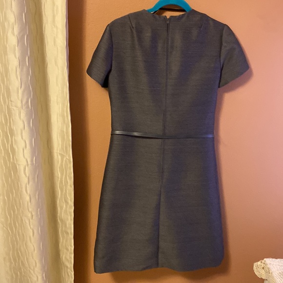 Vintage Leonard Arkin  gray designer dress with Union tag and belt - Picture 4 of 12